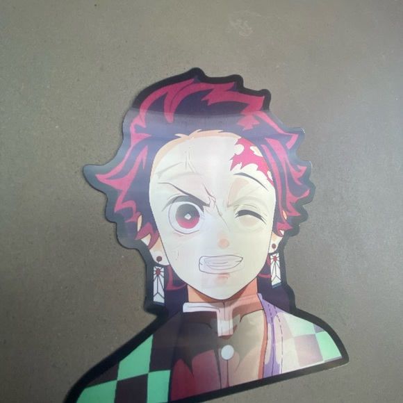 Demon Slayer Tanjiro Kamado 3D Lenticular Motion Car Sticker Decal Peeker - Picture 4 of 6